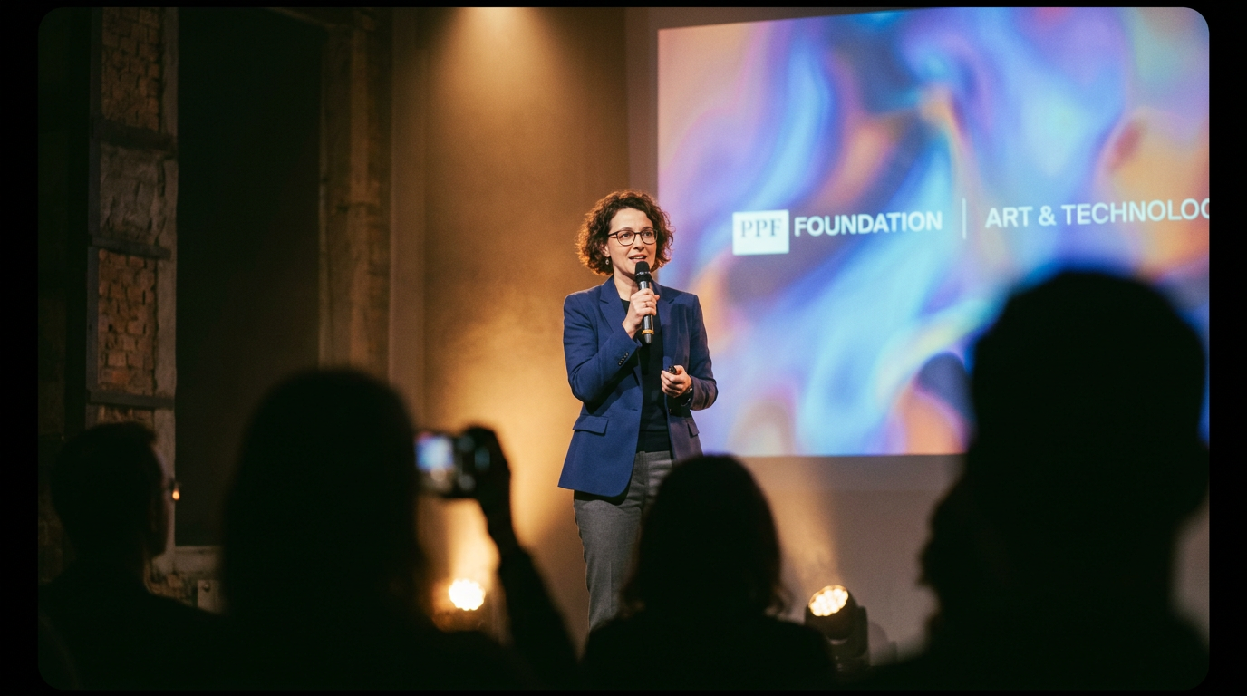 Tech Meets Art Lab: Generating a 45-Second Film Live on Stage